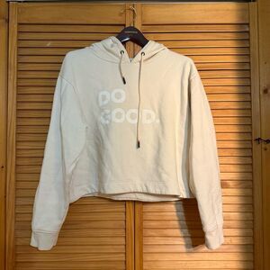 Cotopaxi Cream Hoodie with Slogan